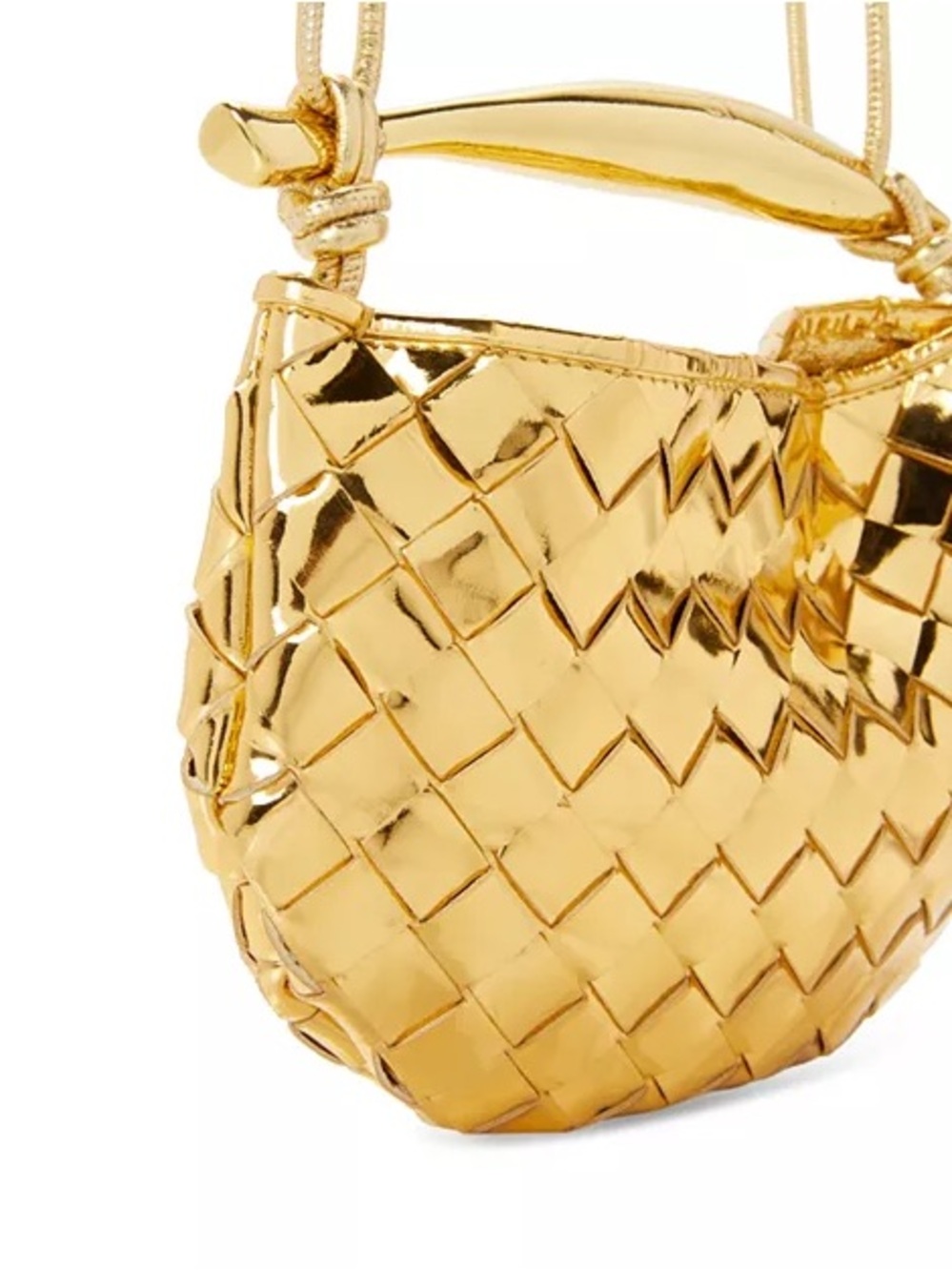 Bottega Veneta Gold Mini Sardine Crossbody Bag - Picture 5 of 11